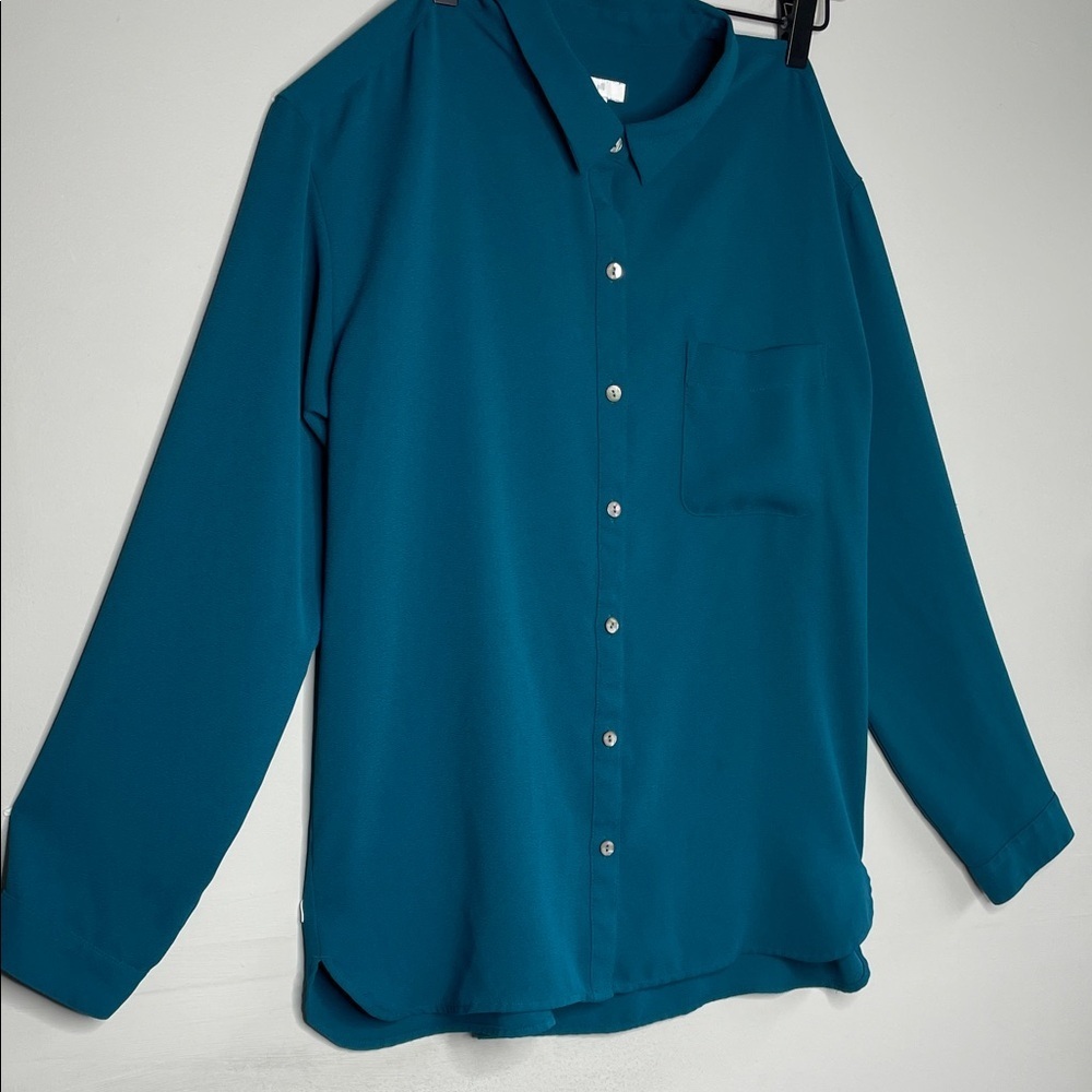 J. Jill Turquoise Blouse - Picture 6 of 10